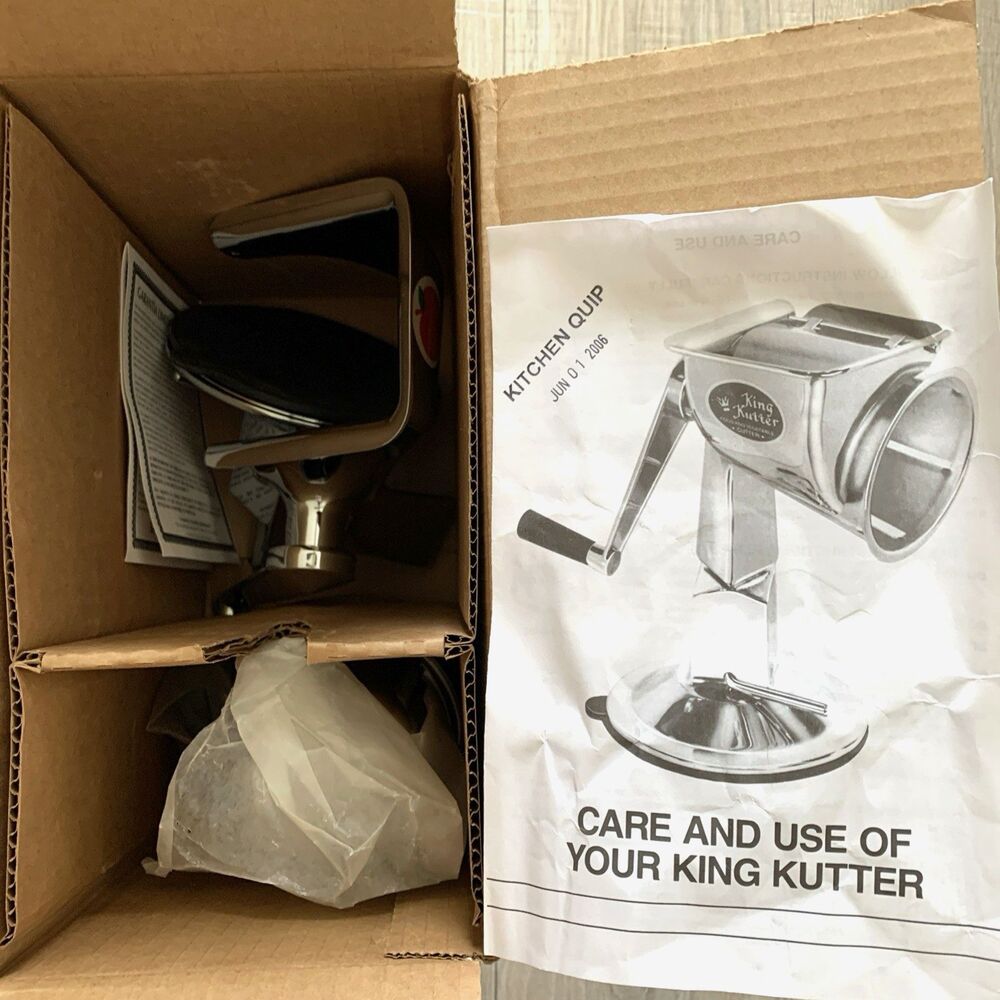 King Kutter Healthy Gourmet Kitchen Cutter Food Slicer Processor 5 Cones